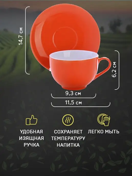 Чайный сервиз на 6 персон подарочный - фото 10