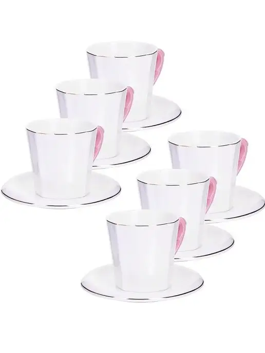 Чайный сервиз на 6 персон 200 мл фарфор - фото 4