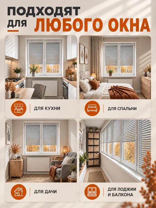 Sola Жалюзи на окна пластиковые горизонтальные 60 на 160, серый, фото 3