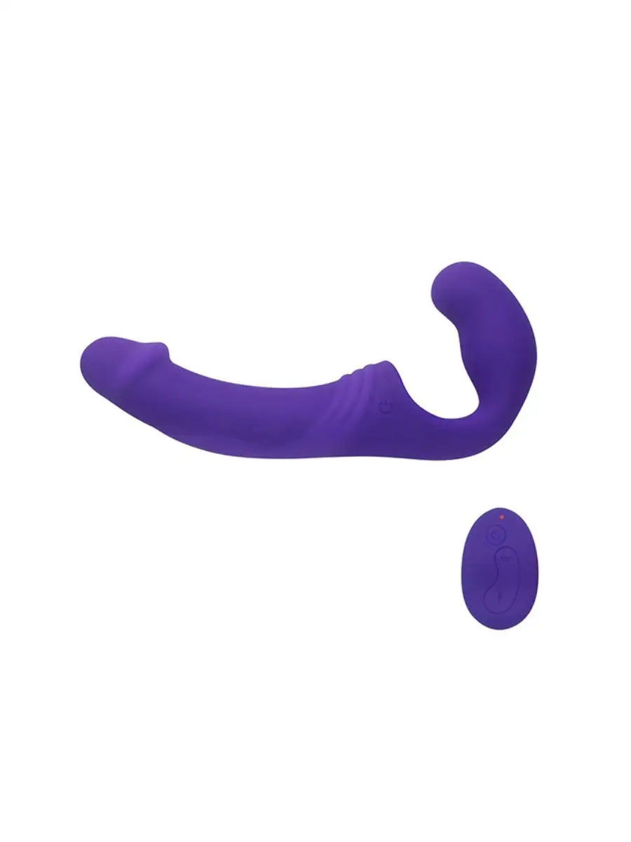 Классный безремневой Страпон с Уникальной Системой Крепления Bend Over Boyfrend Purple