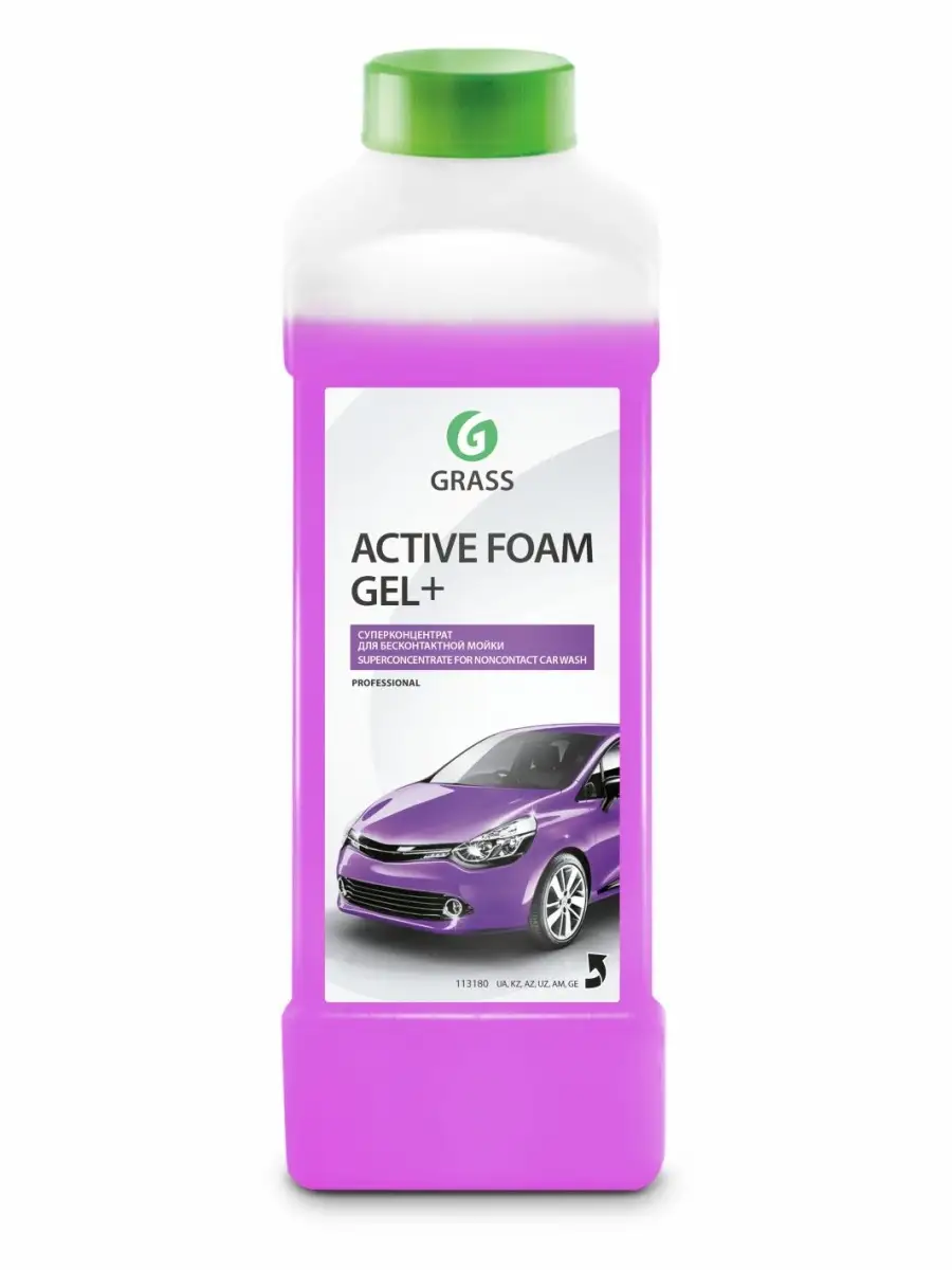 Активная пена для бесконтактной мойки автомобиля GraSS Active Foam Gel +,1  л / автошампунь GRASS 15623875 купить в интернет-магазине Wildberries