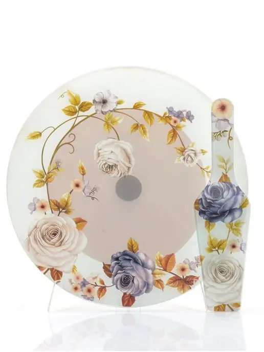 Тортовница вращающаяся на ножке 30,5 см с лопаткой - фото 1