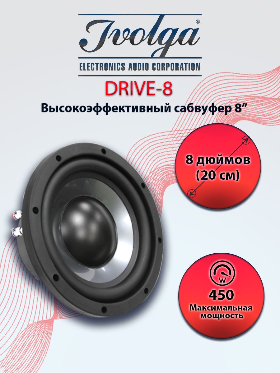 Пассивный динамик сабвуфер автомобильный Drive 8 IVOLGA 15673142 купить за  4 198 ₽ в интернет-магазине Wildberries