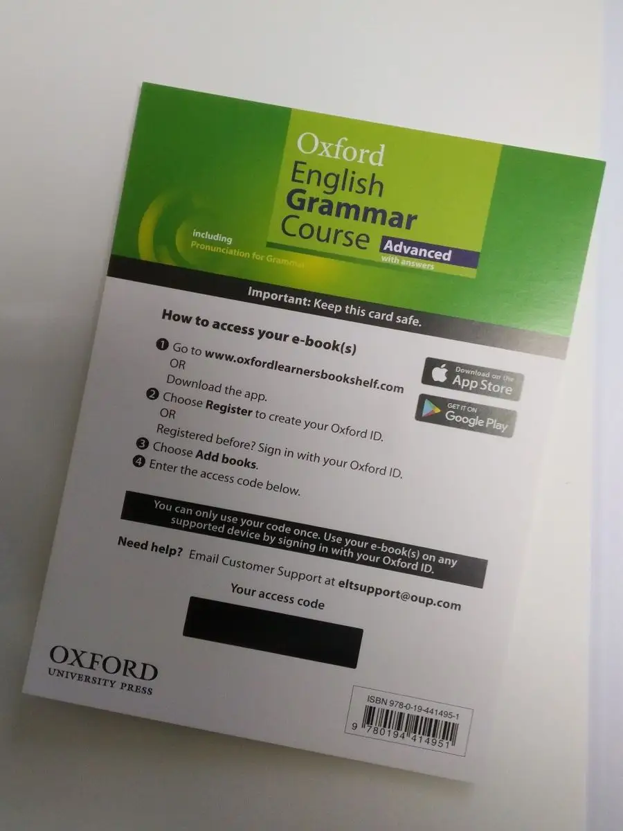 Oxford English Grammar Course Advanced with Answers & e-Book Oxford  University Press 15707178 купить за 2 546 ₽ в интернет-магазине Wildberries