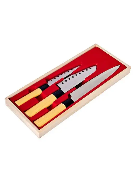 Ножи кухонные набор острые профессиональные 3 шт. - фото 12