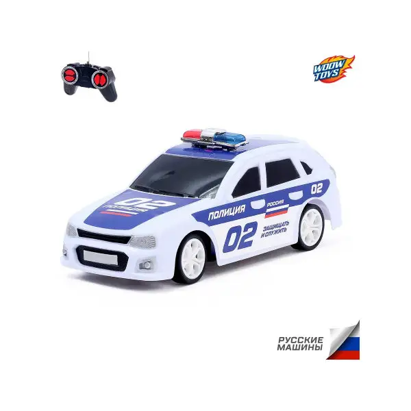 Машина радиоуправляемая "RUS Авто - Полиция"/Детская игрушка/Полицейский автомобиль/3+