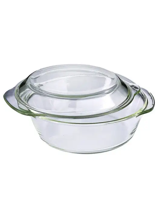 Жаровня с крышкой стеклянная кастрюля 1,5 л - фото 2