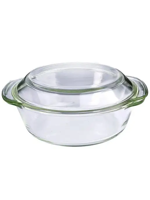 Жаровня с крышкой стеклянная кастрюля 1,5 л - фото 3