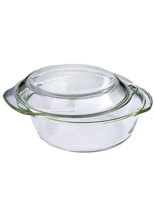 Жаровня с крышкой стеклянная кастрюля 2 л - фото 3