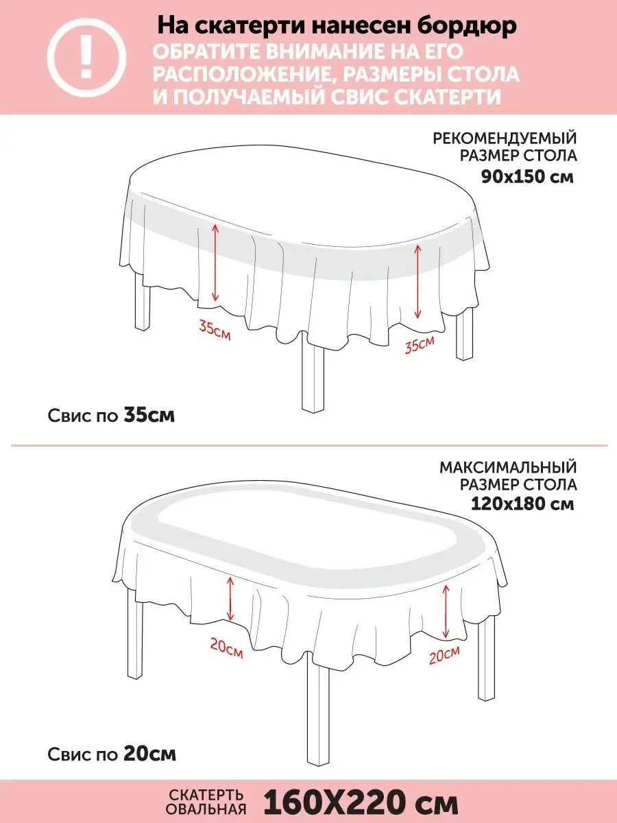 Тканевая скатерть овальная 160х220 на стол KARNA 15746937 купить за 1 836 ₽  в интернет-магазине Wildberries