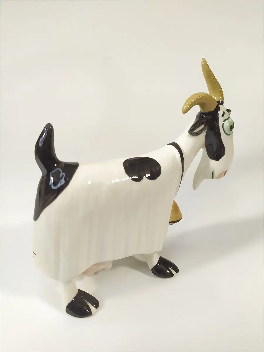 Фарфоровая фигурка Козы, статуэтка шарж Ceramic Fauna 15747836 купить за 1  806 ₽ в интернет-магазине Wildberries