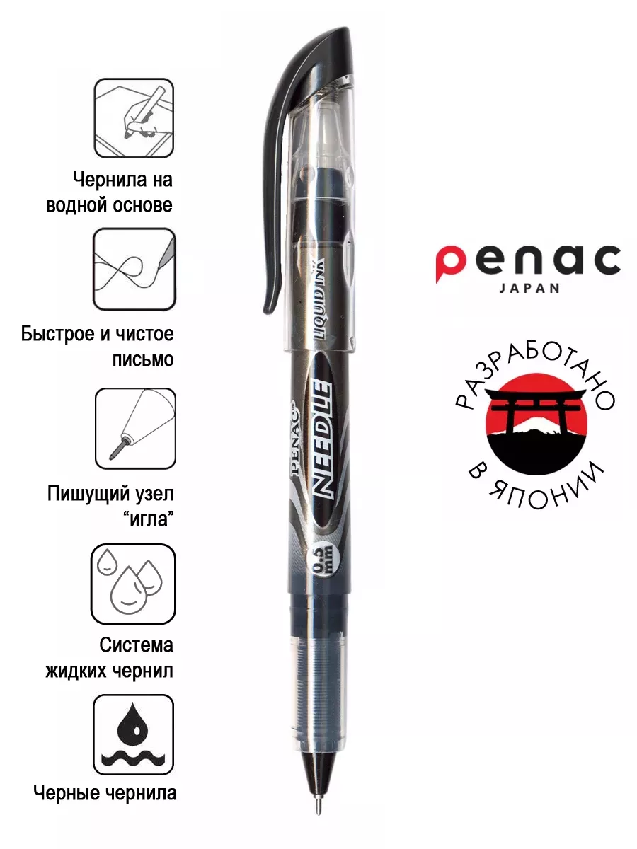 Ручка-роллер Needle 0,25мм...