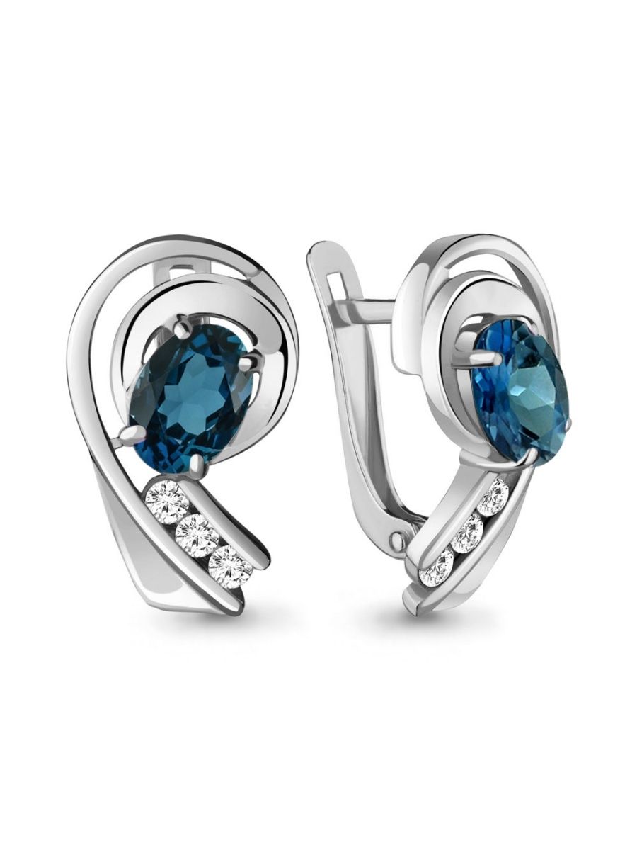 Aquamarine Jewelry серьги серебро 925