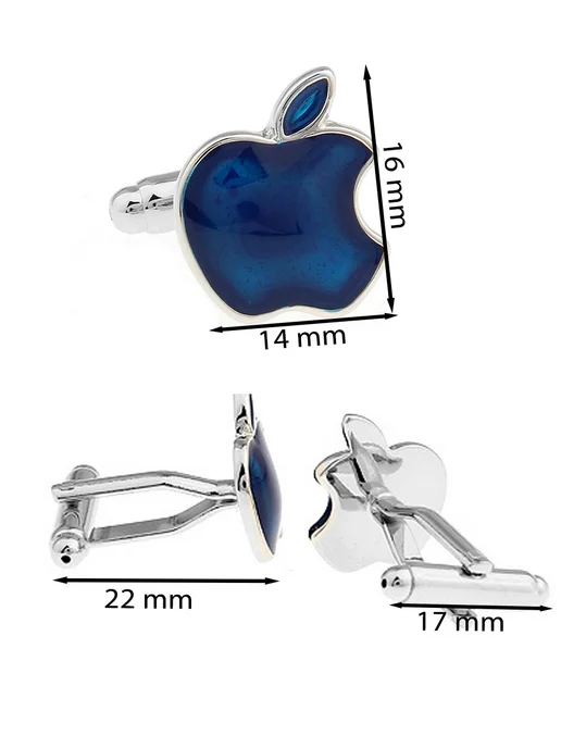 2beMan Запонки синие Apple, синий, фото 8