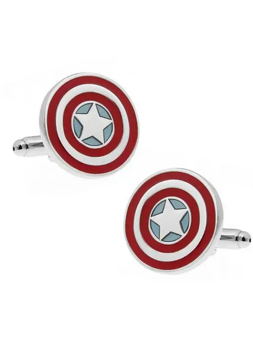 2beMan Запонки Captain America, белый, фото 5