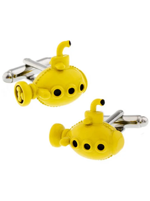 2beMan Запонки Желтая Субмарина (Yellow Submarine), желтый, фото 6