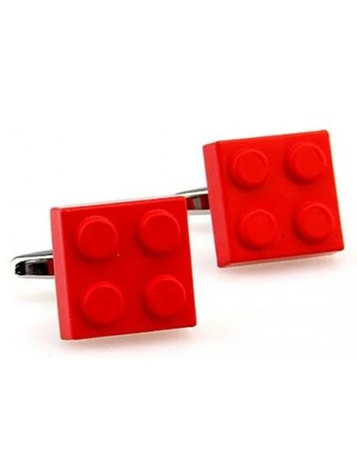 2beMan Запонки конструктор Lego красные, красный, фото 6