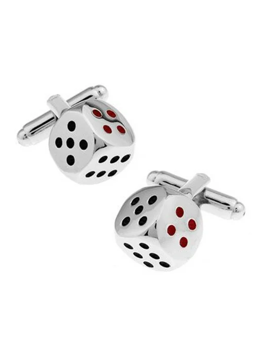 2beMan Запонки Игральные кости, черный, фото 7