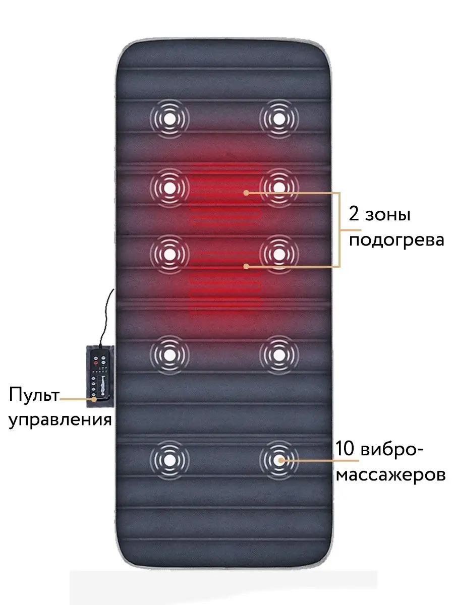 Массажный матрас электрический для всего тела с подогревом Dykemann  15780611 купить за 4 459 ₽ в интернет-магазине Wildberries