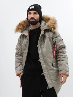 Парка зимняя Slim Fit N-3B Alpha Industries 15783554 купить за 26 563 ₽ в интернет-магазине Wildberries