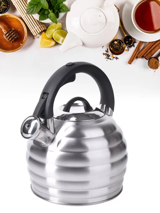 Чайник со свистком для плиты 3,2 л - фото 15