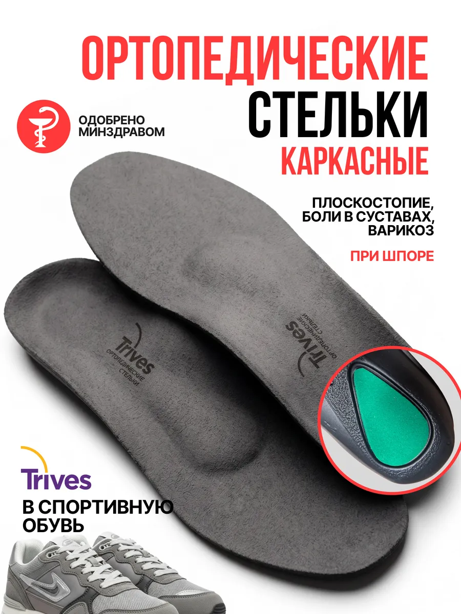 Ортопедические стельки при плоскостопии и пяточной шпоре