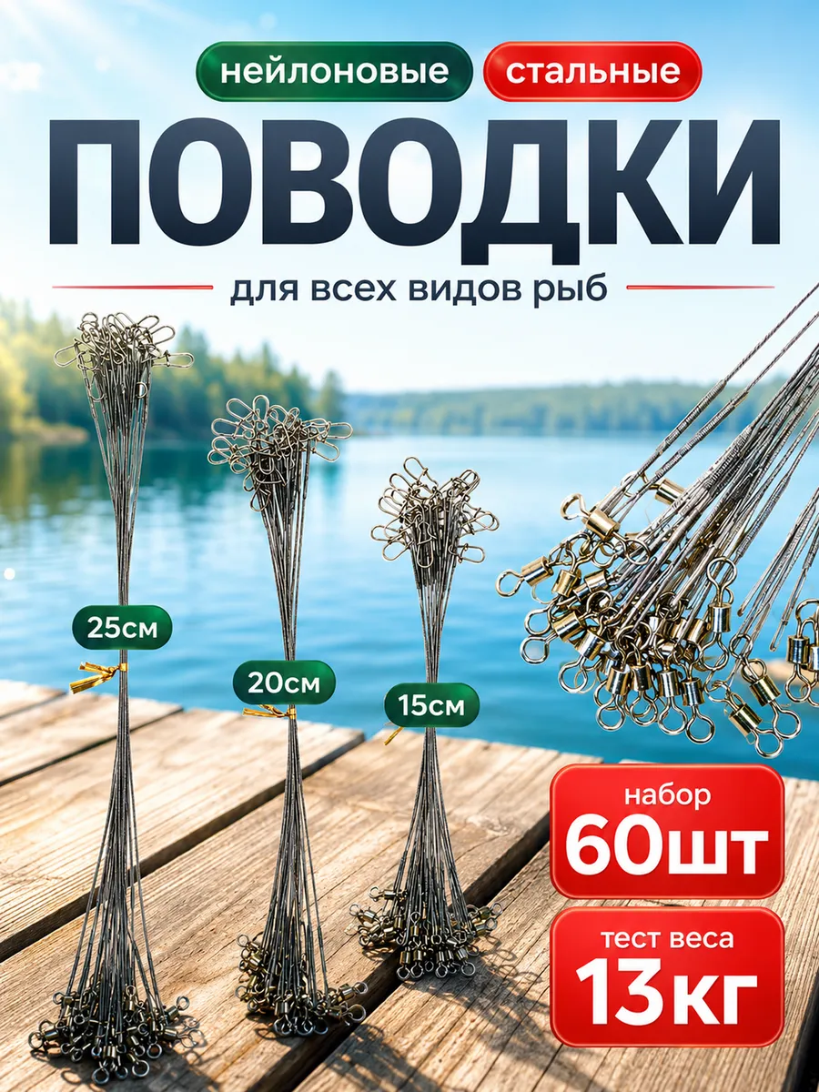 Поводки на щуку для рыбалки
