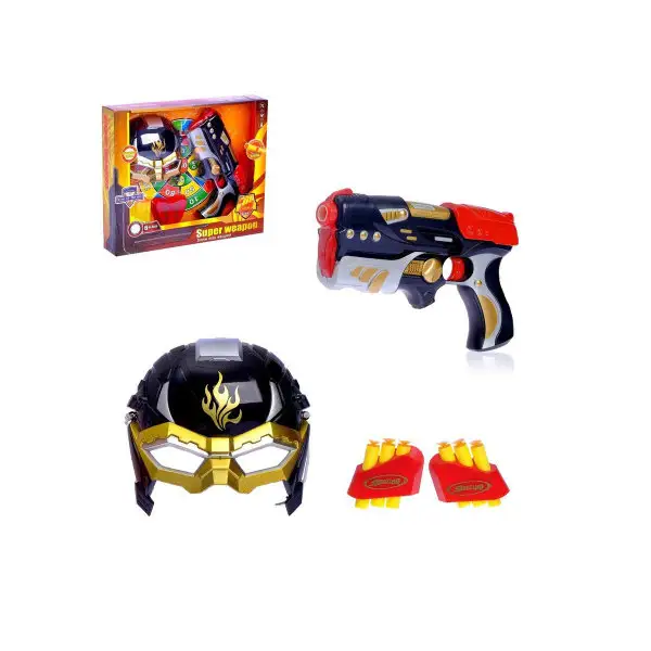 Набор игровой "Супергерой", маска, пистолет с пулями, мишень