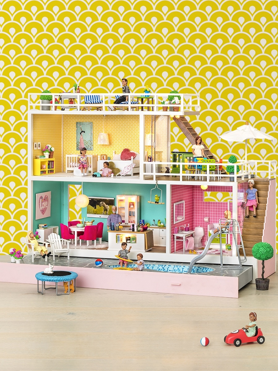 Кукольный домик с освещением Стокгольм с бассейном Lundby 15798815 купить  за 10 141 ₽ в интернет-магазине Wildberries