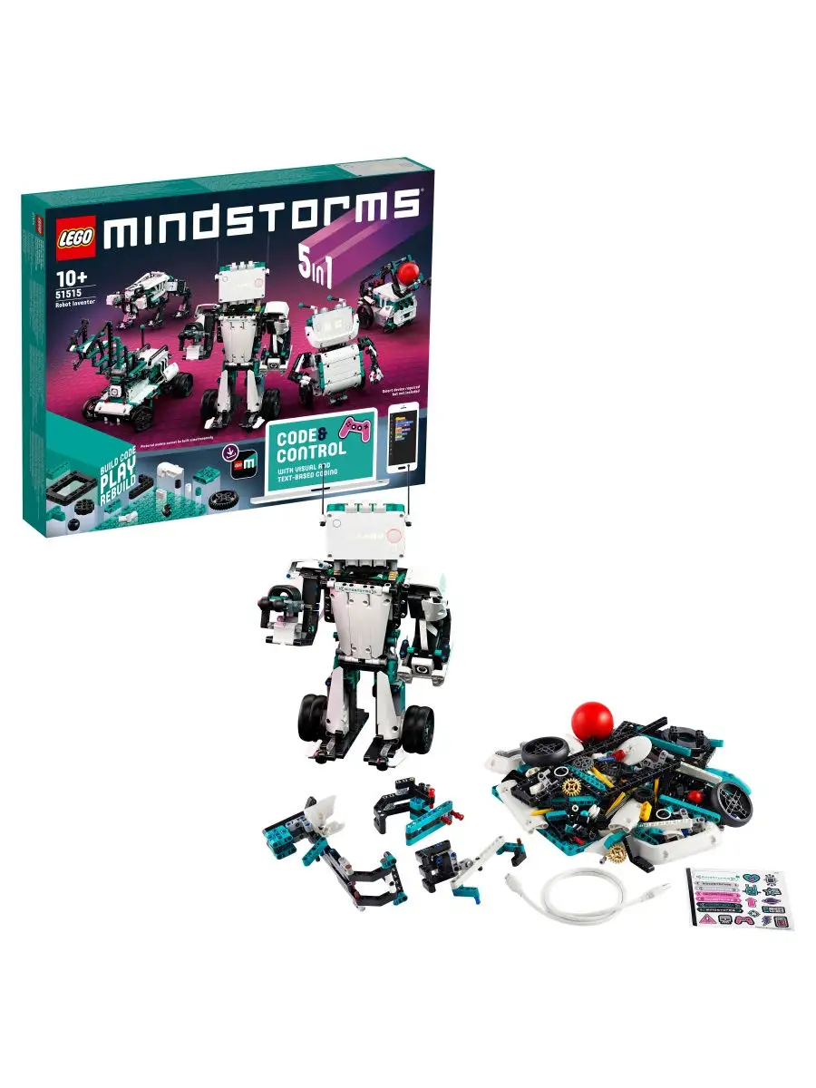 Конструктор LEGO MINDSTORMS EV3 51515 Робот-изобретатель / радиоуправляемая  крутая игрушка LEGO 15804797 купить в интернет-магазине Wildberries