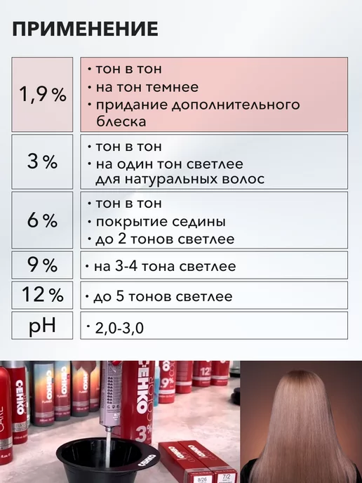 C:EHKO Окислитель 1,9% Пероксан (Peroxan 1,9%) 1000 мл, 1000 мл, фото 3