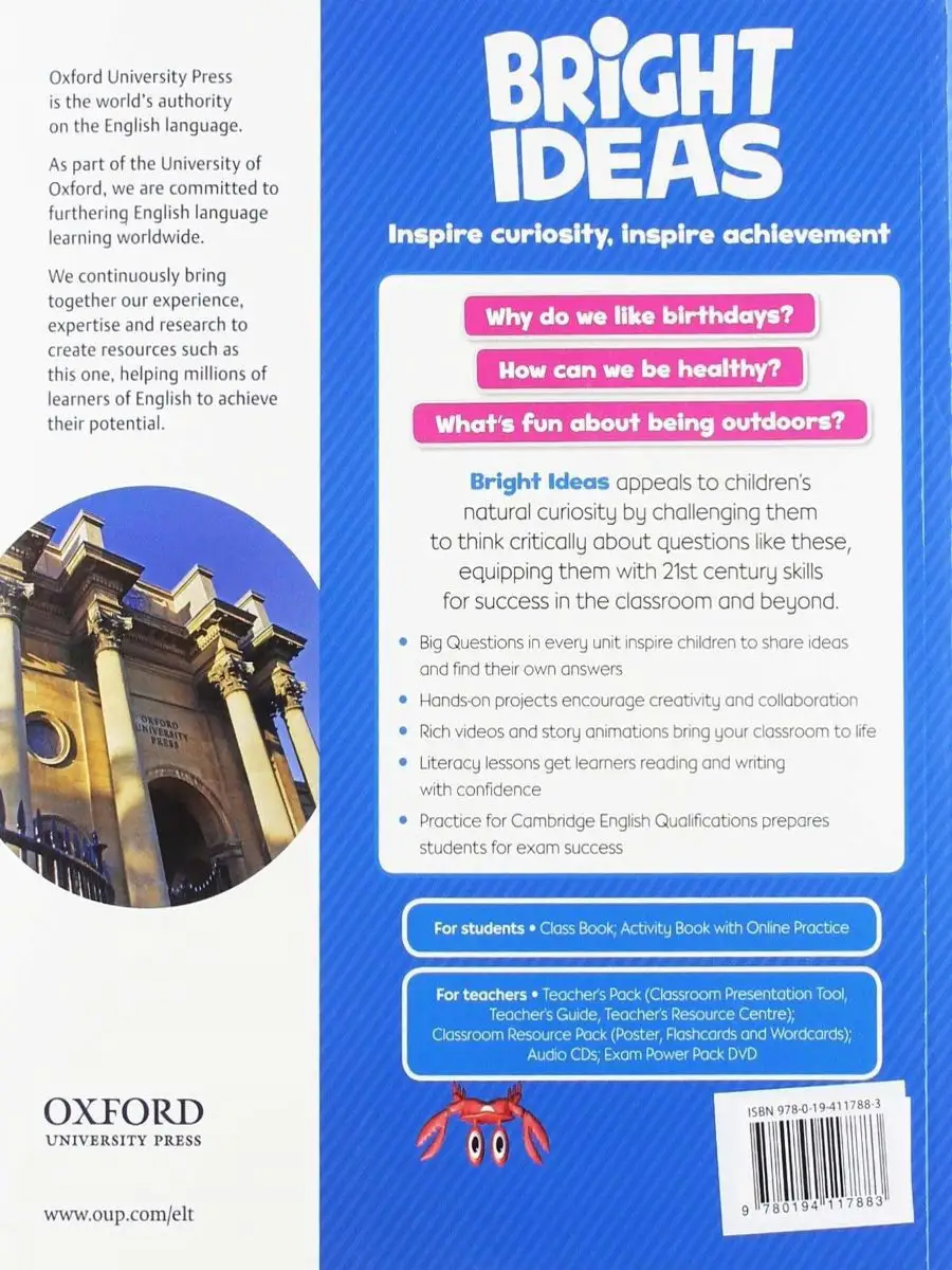 Bright Ideas 2 Class Book with App Oxford University Press 15827401 купить  за 2 799 ₽ в интернет-магазине Wildberries