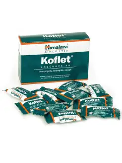 Леденцы Кофлет (Koflet) для горла от кашля, 10 шт Himalaya Herbals 15828568 купить за 146 ₽ в интернет-магазине Wildberries