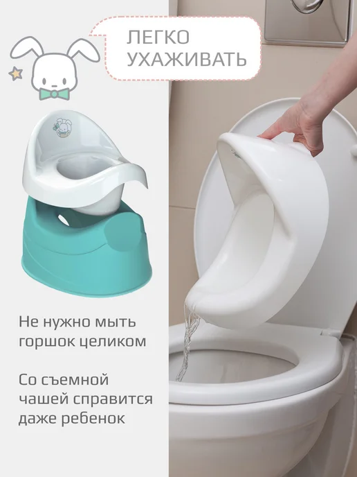 KIDWICK Горшок детский Дуэт, голубой, фото 8