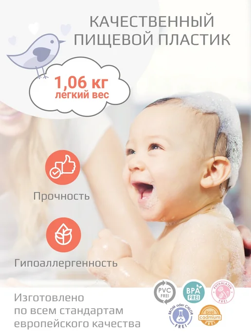 KIDWICK Ванночка для купания новорожденных, серый, фото 5