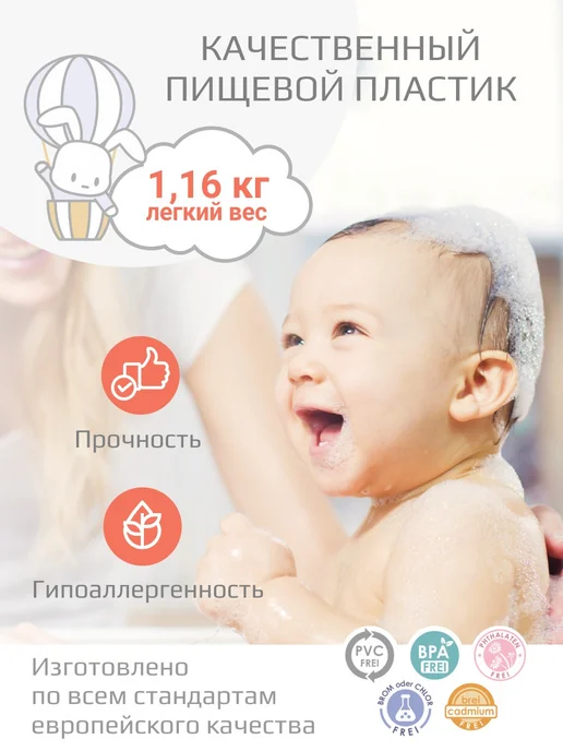 KIDWICK Ванночка для купания новорожденных, белый, в упаковке 1,6 кг, фото 5