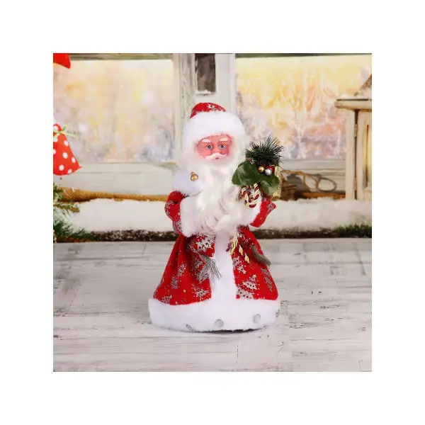 Новогодняя игрушка дед мороз под елку