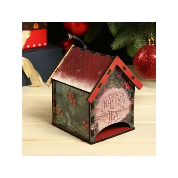 Чайный домик «Happy new Tea» 12х8,6 см