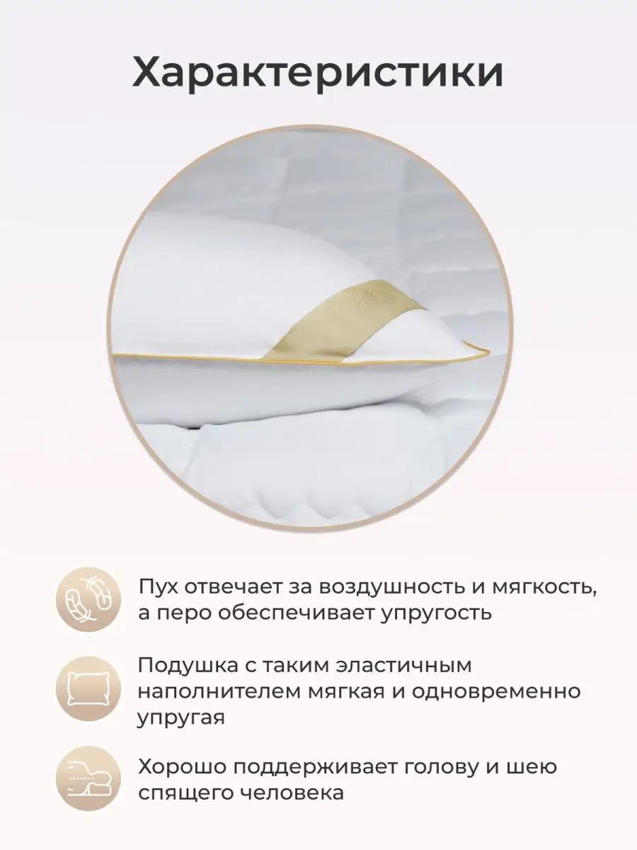 Подушка 50х70 для сна Selvina анатомическая мягкая Arya home collection  15897512 купить в интернет-магазине Wildberries