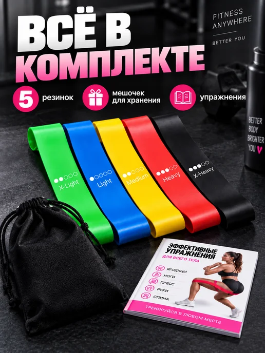 Goodlife Резинки для фитнеса, синий, фото 8