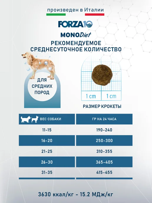 Сухой корм Forza 10 для собак, гипоаллергенный, оленина, 12 кг, фото 4