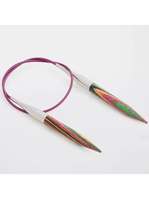 KnitPro Спицы круговые 20301 2.00 mm - 40 см, коричневый, фото 4