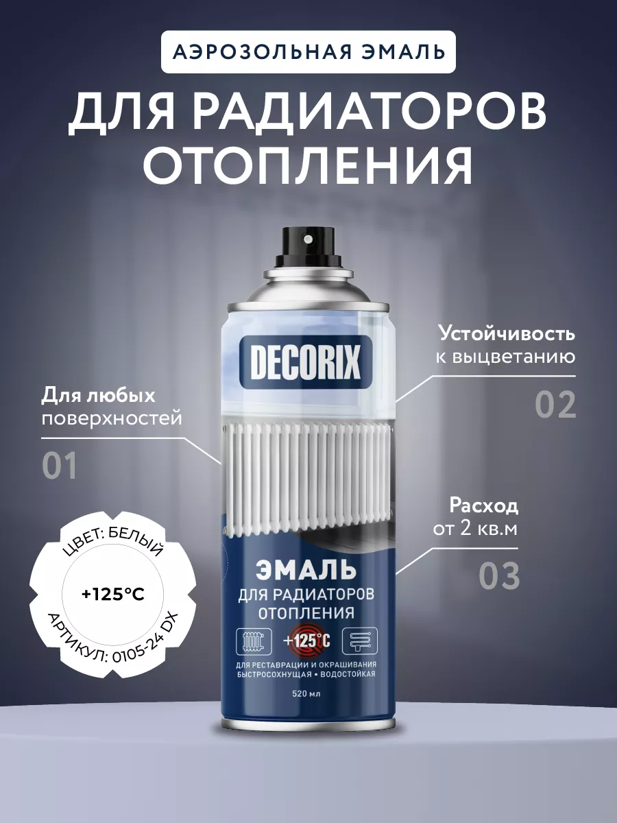 Эмаль для радиаторов 520 мл...