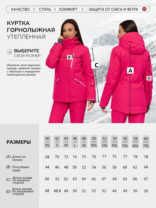 LAFOR Горнолыжная куртка зимняя ветрозащитная мембранная, вариант, фото 2