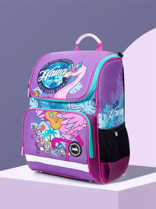 UEK.KIDS Портфель школьный для девочки, фиолетовый, фото 2