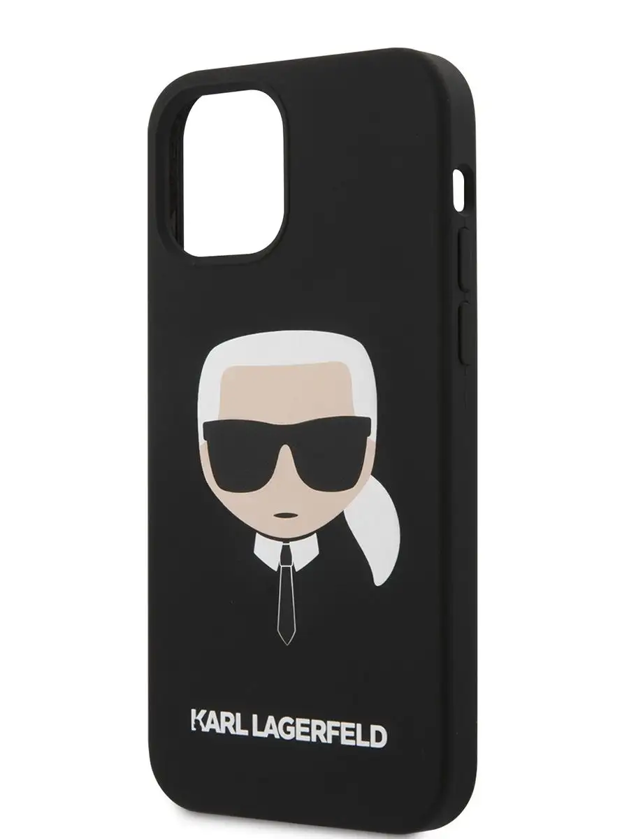 Karl Lagerfeld Чехол на iPhone 12 и 12 Pro силиконовый Liquid silicone