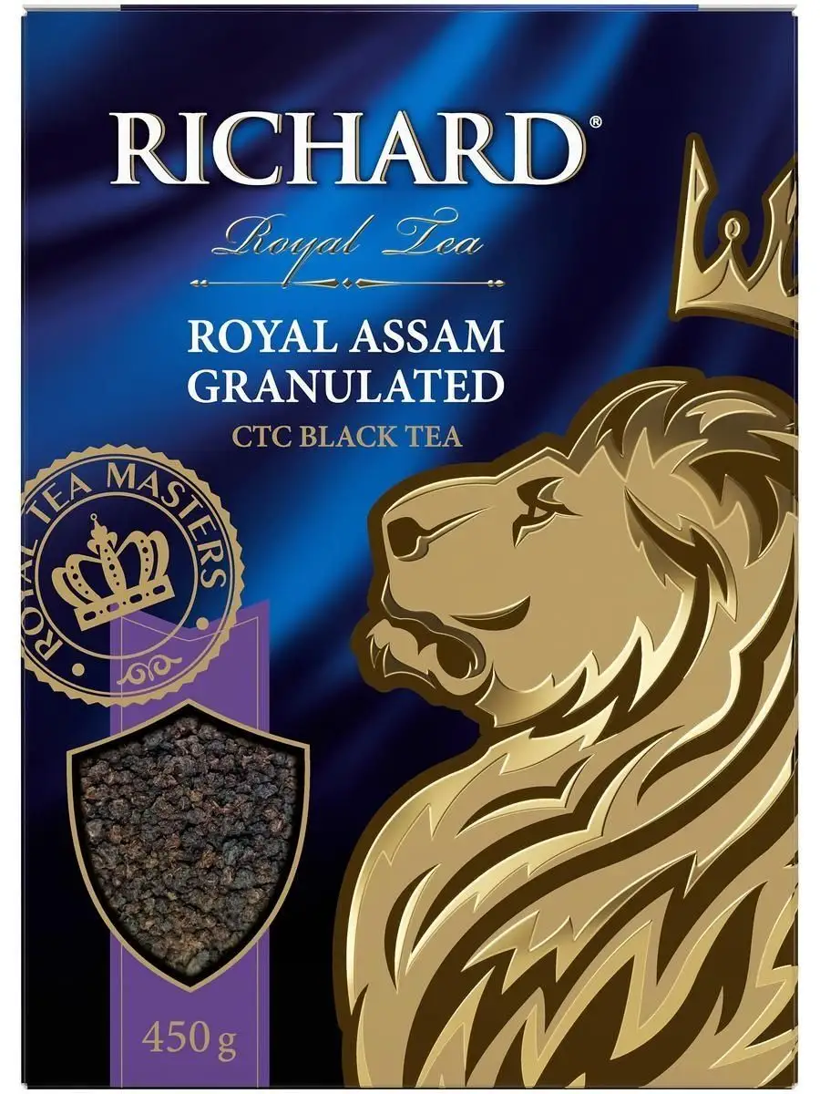 Чай черный листовой заварочный Royal Assam Granulated, 450гр Richard  16051169 купить в интернет-магазине Wildberries