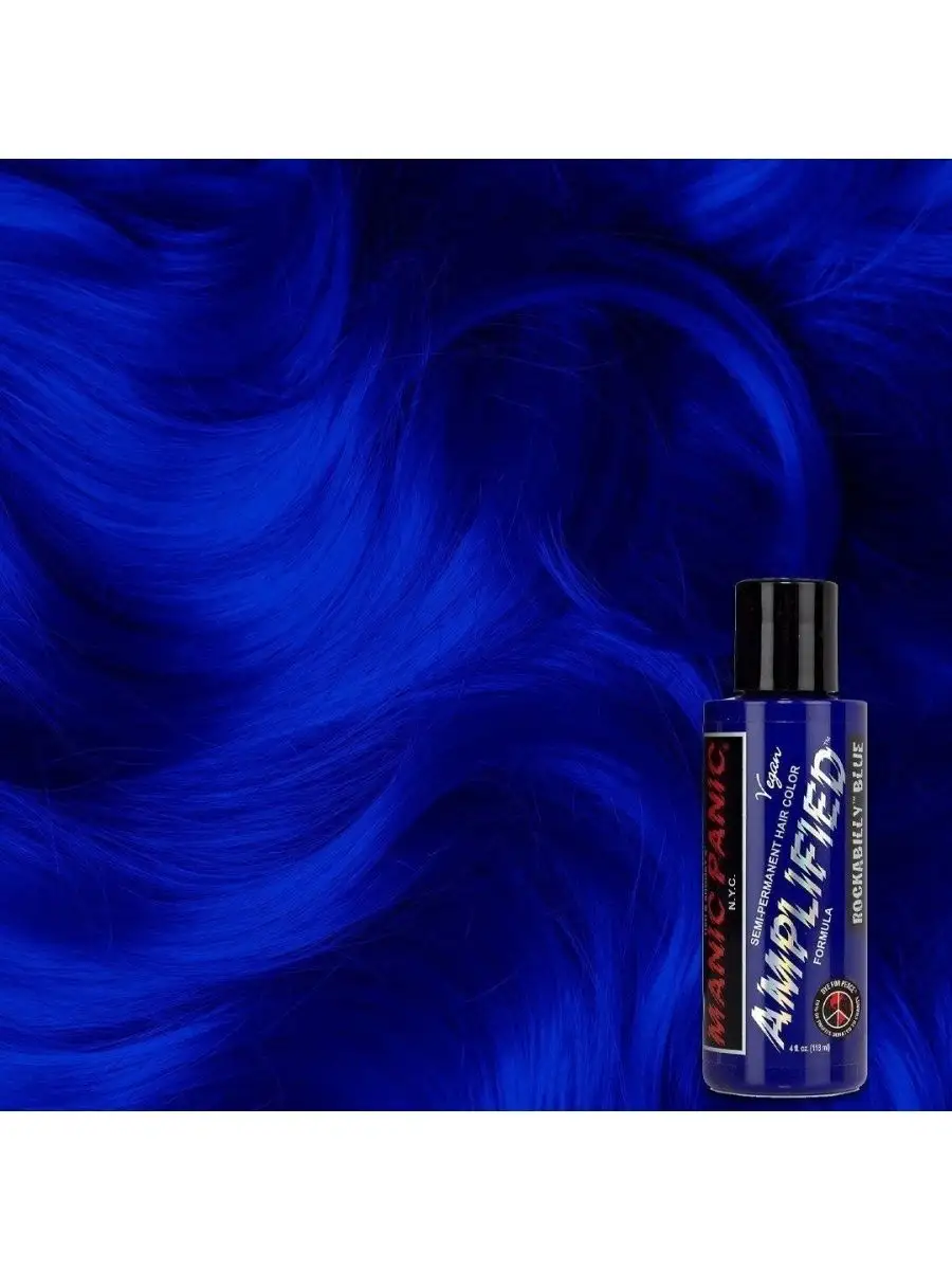 Синяя краска для волос Rockabilly Blue 118 мл Manic Panic 16089997 купить в  интернет-магазине Wildberries