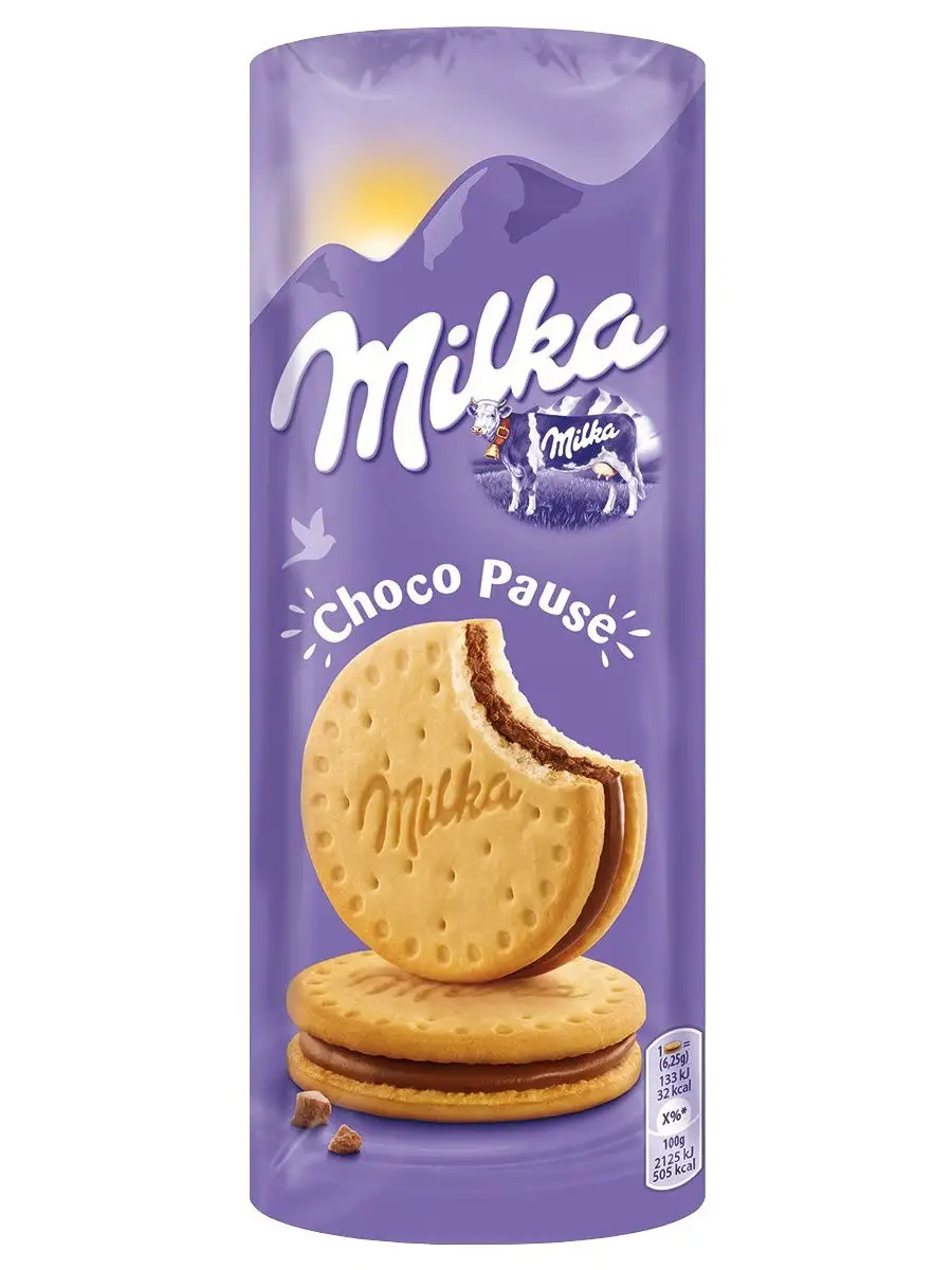 Печенье Милка Choco Pause с шоколадной начинкой, 260 г Milka 16095440  купить в интернет-магазине Wildberries