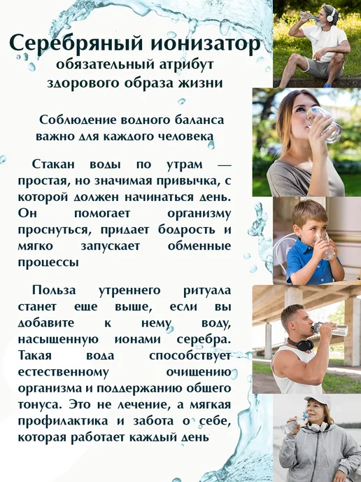 Золотой Меркурий Ионизатор воды серебряный 925 Краб, серебристый, фото 3
